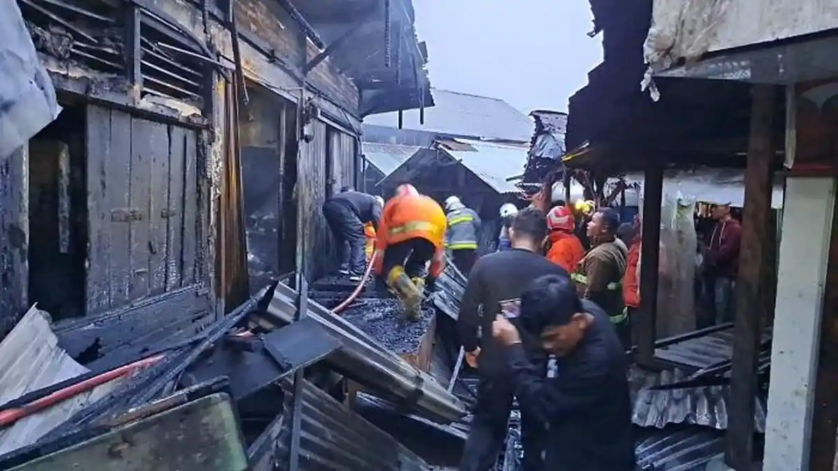 Penyebab Kebakaran di Pasar Bawah Bukittinggi: Korsleting Listrik Kabel Salah Satu Ruko