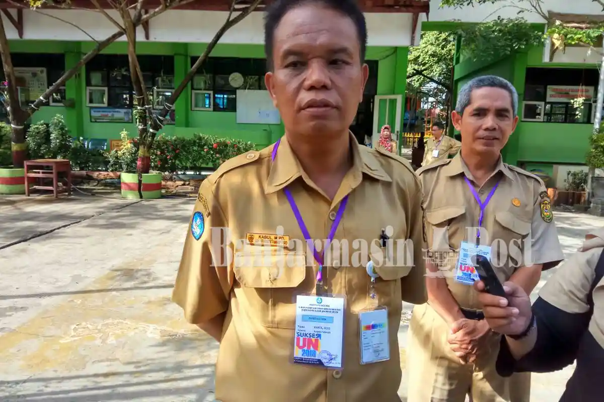 Sesi UNBK Mata Pelajaran Matematika Kepala SMPN 7 Banjarmasin Ungkapkan Hal Ini