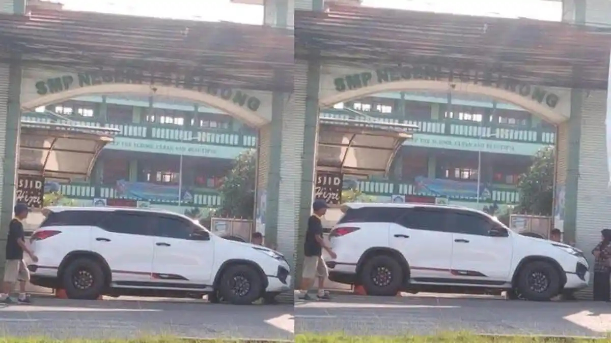 Pengemudi Fortuner Parkir Semalaman di Depan Sekolah karena Anak Gagal PPDB, Ternyata Anggota Ormas
