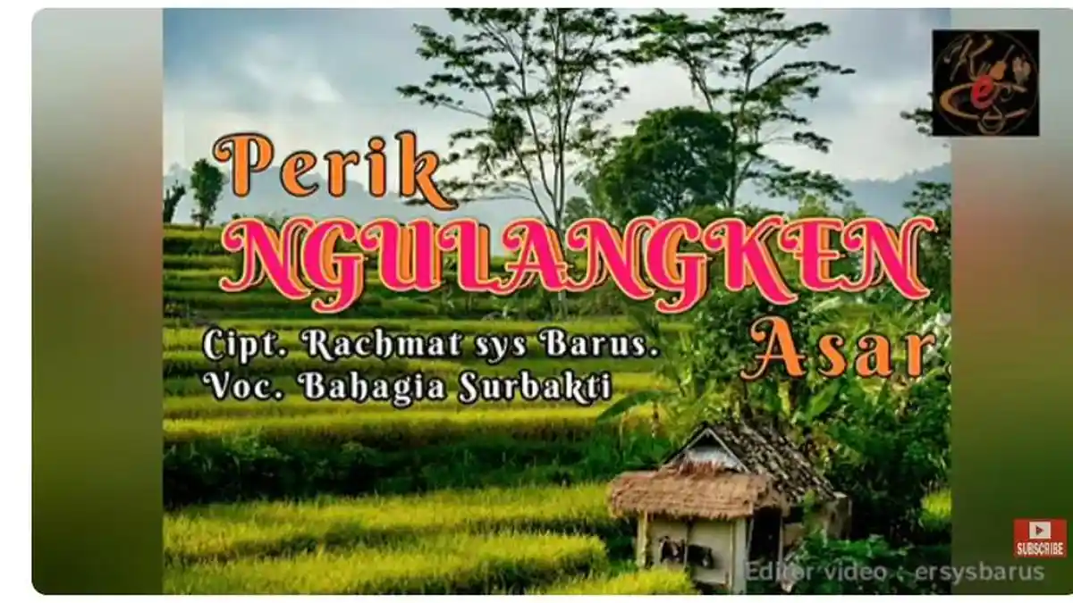 Lirik Lagu Karo Perik Ngulangken Asar Dipopulerkan oleh Bahagia Surbakti