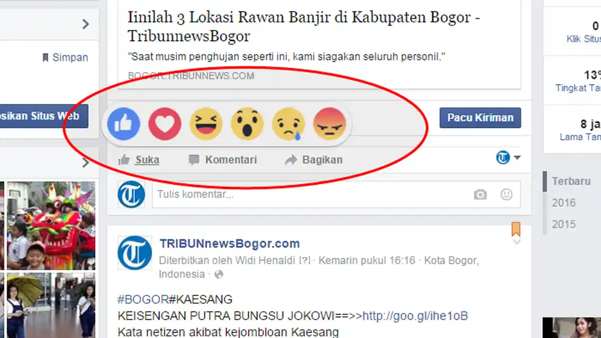 Tunjukkan Perasaan Kamu di Kolom Komentar Facebook Tinggal Klik Emoji