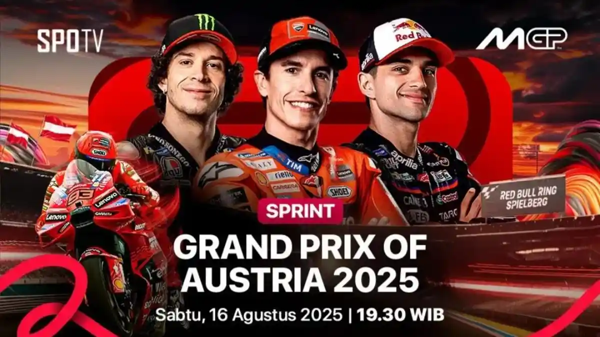 Jam Tayang dan Jadwal MotoGP Austria Siaran Langsung Trans7-TV Online ...