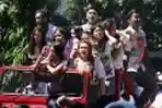 Aksi Corat-coret dan Konvoi Kelulusan SMA di Bali