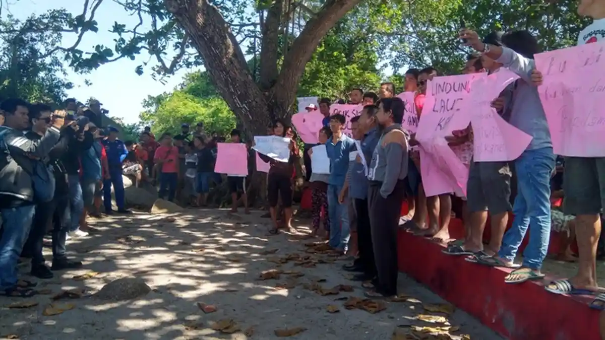 Nelayan Rebo Demo, Tolak KIP Biarkan Tambang Ilegal