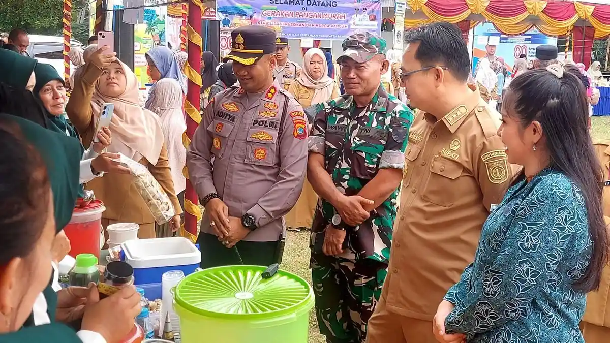 Gerakan Pangan Murah di Bangka Barat, Bupati Markus Ajak Forkopimda Belanja 