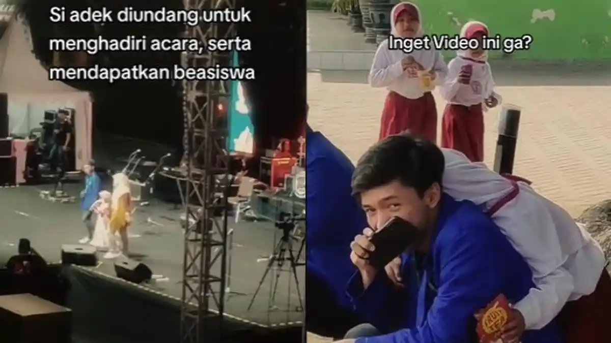 Rezeki Nomplok! Mujurnya Bocah SD yang Viral Nemplok di Punggung Mahasiswa KKN, Dapat Beasiswa!
