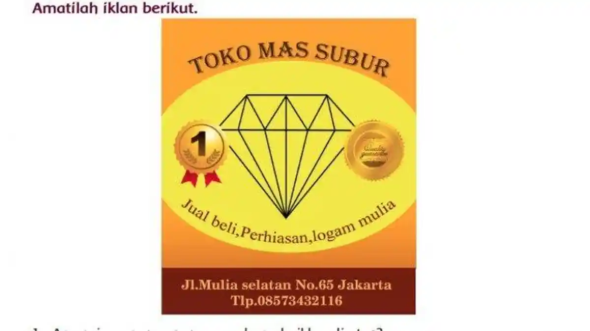 KUNCI JAWABAN Tema 9 Kelas 5 SD Halaman 36 37 38 41 42 Unsur-unsur yang Ada pada Iklan di Atas
