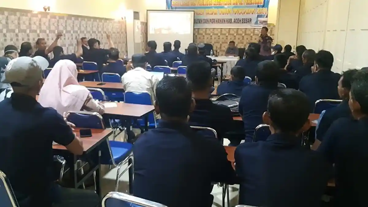 DKP Aceh Besar Gelar Sosialisasi Pendaftaran Kapal Perikanan bagi Nelayan Tangkap