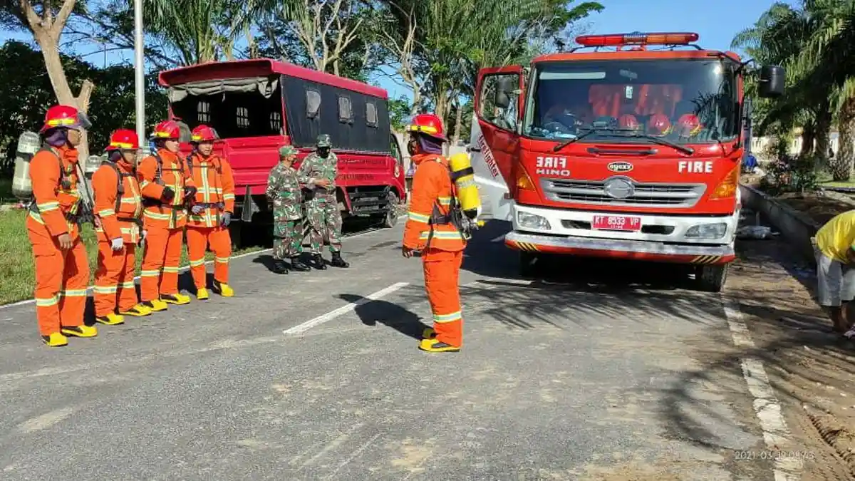 Melihat Antisipasi Damkar PPU, Simulasi Penanganan Karhutla di Penajam Paser Utara