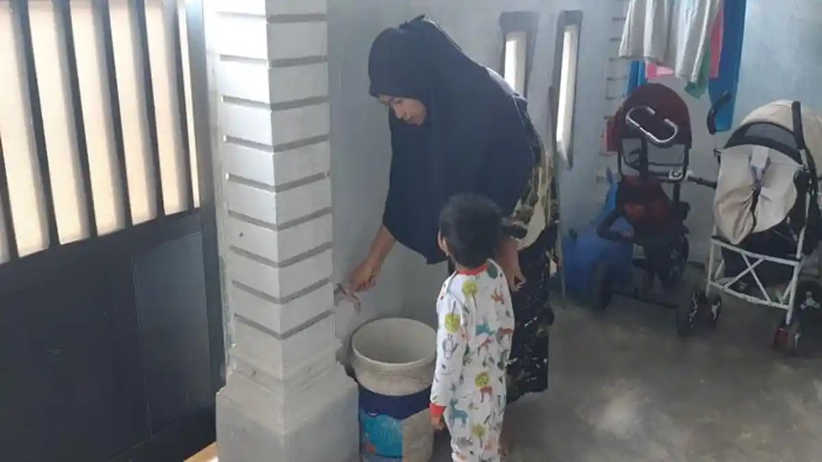 AIR SPAM Batam Tak Ngalir Dua Hari, Warga Bukit Raya Berharap Kiriman Air Bersih