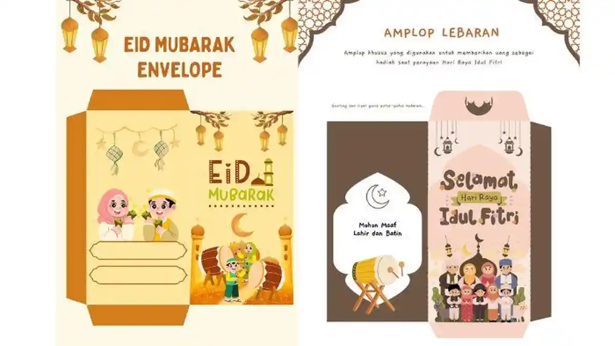 95 Template Amplop THR Lebaran 2026, Desain Kartun Estetik Siap Cetak!