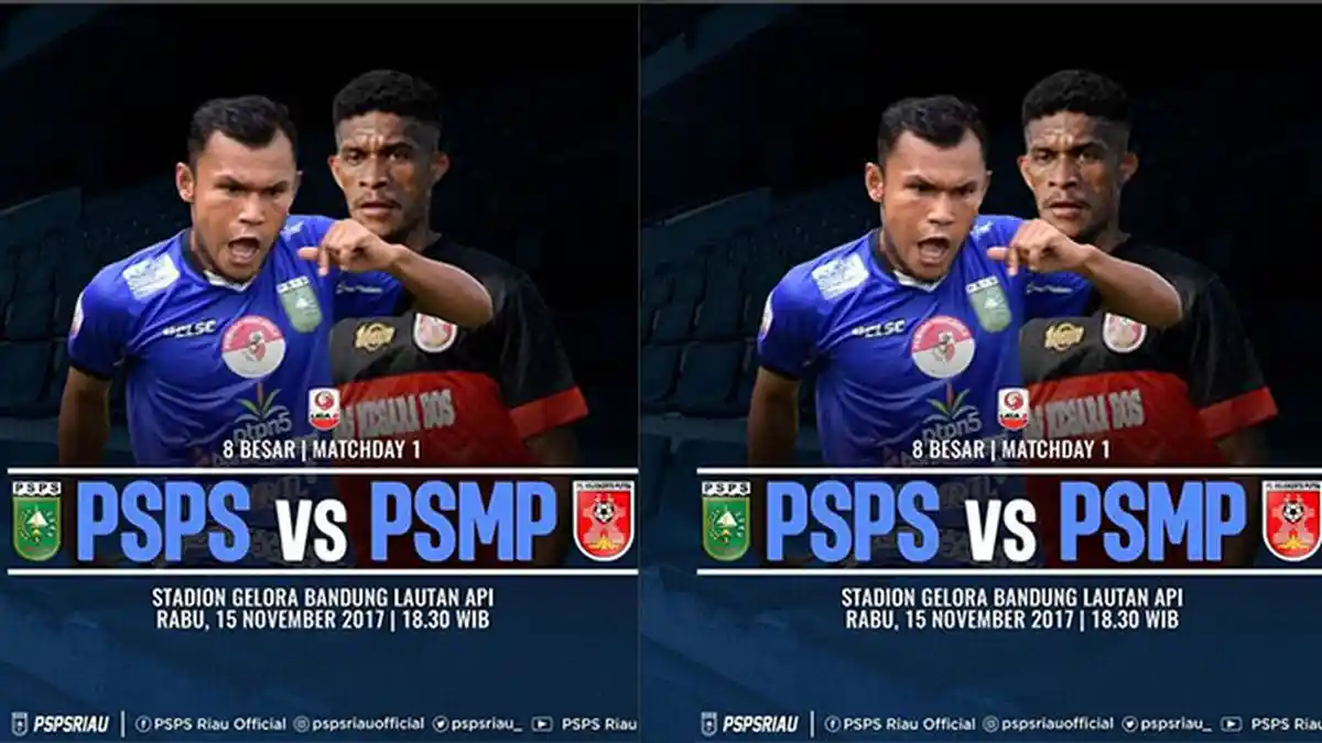 Dua Gol Dzumafo Bawa PSPS Ungguli PSMP Mojokerto 2 - 0 di Babak Pertama