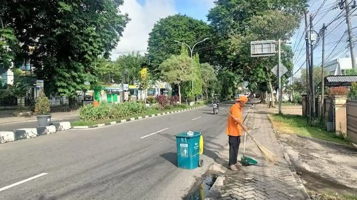 Jalan Protokol Kota Jambi Bebas Sampah Selama Momen Lebaran 2024