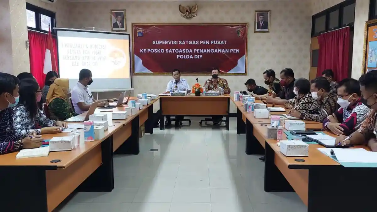 Satgas PEN Mabes Polri Lakukan Supervisi ke Polda DIY