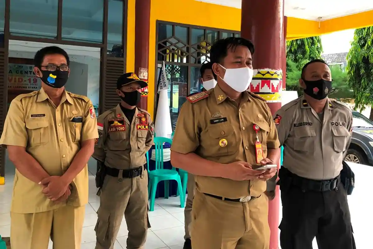 Kasus Corona Lampung Utara Bertambah 2, Suami Istri Kedatangan Tamu dari Medan