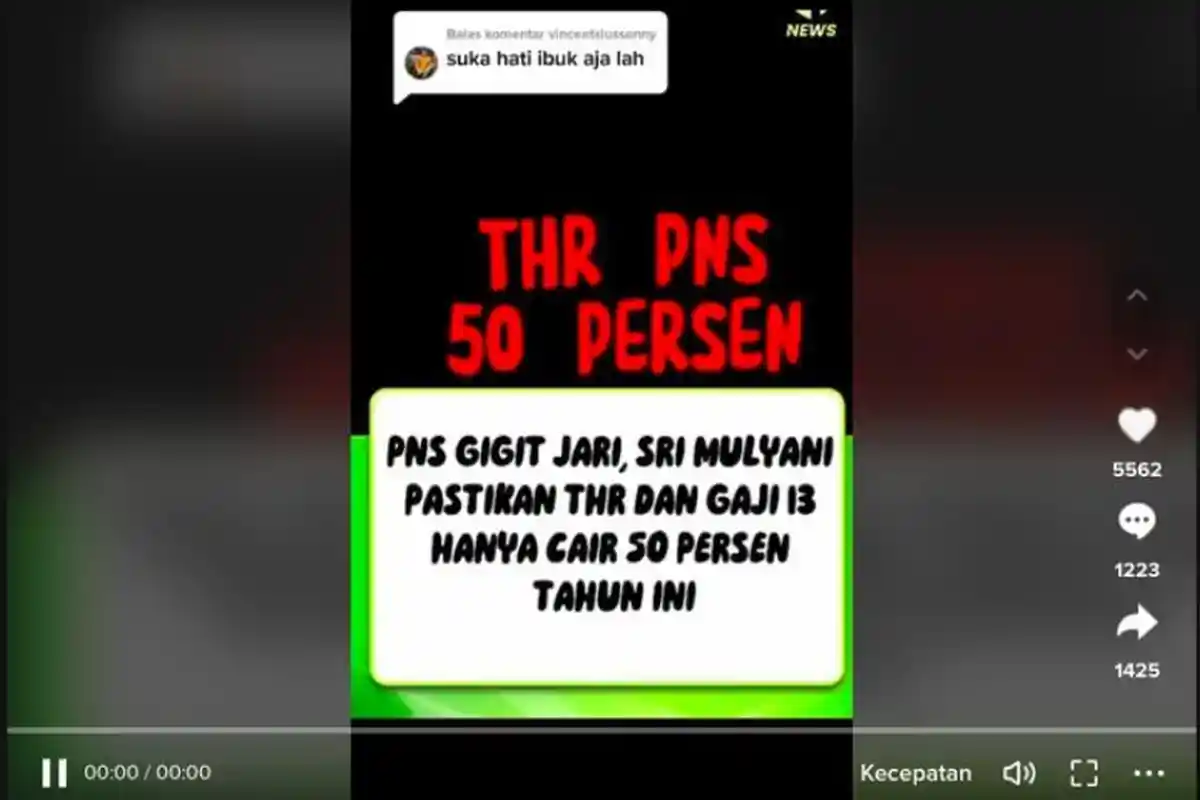 Benarkah THR PNS Hanya Akan Cair 50 Persen? Simak, Begini Penjelasan Kemenkeu