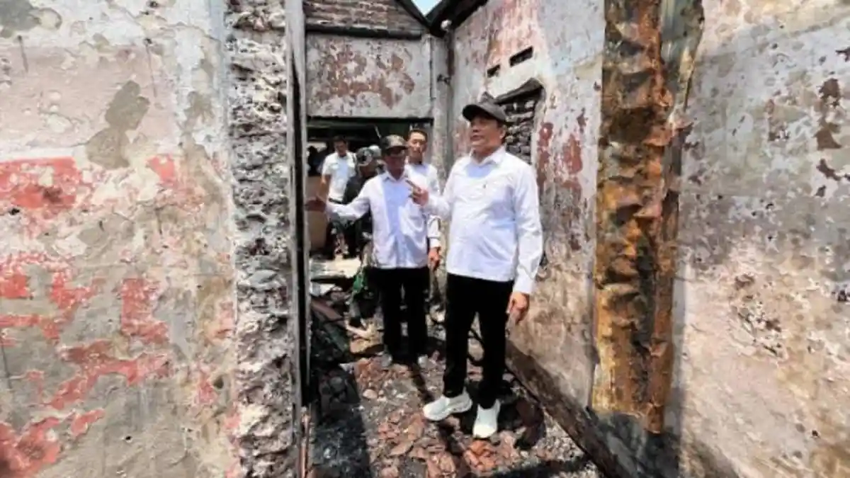 Dua Rumah di Sukodono Sidoarjo Terbakar, Pemkab Siapkan Bantuan Perbaikan