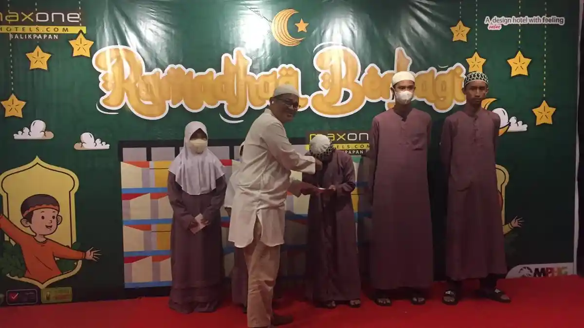 Jalin Silahturahmi di Ramadhan, Maxone Hotel Balikpapan Buka Bersama Anak Panti Asuhan