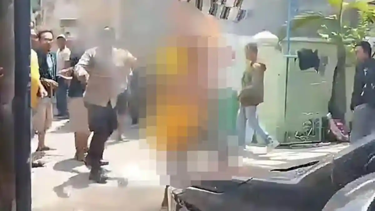 AWAL Mula Pencuri Motor Terbakar di Surabaya, Polisi Lepaskan Ikatan Tali Pakai Korek Api