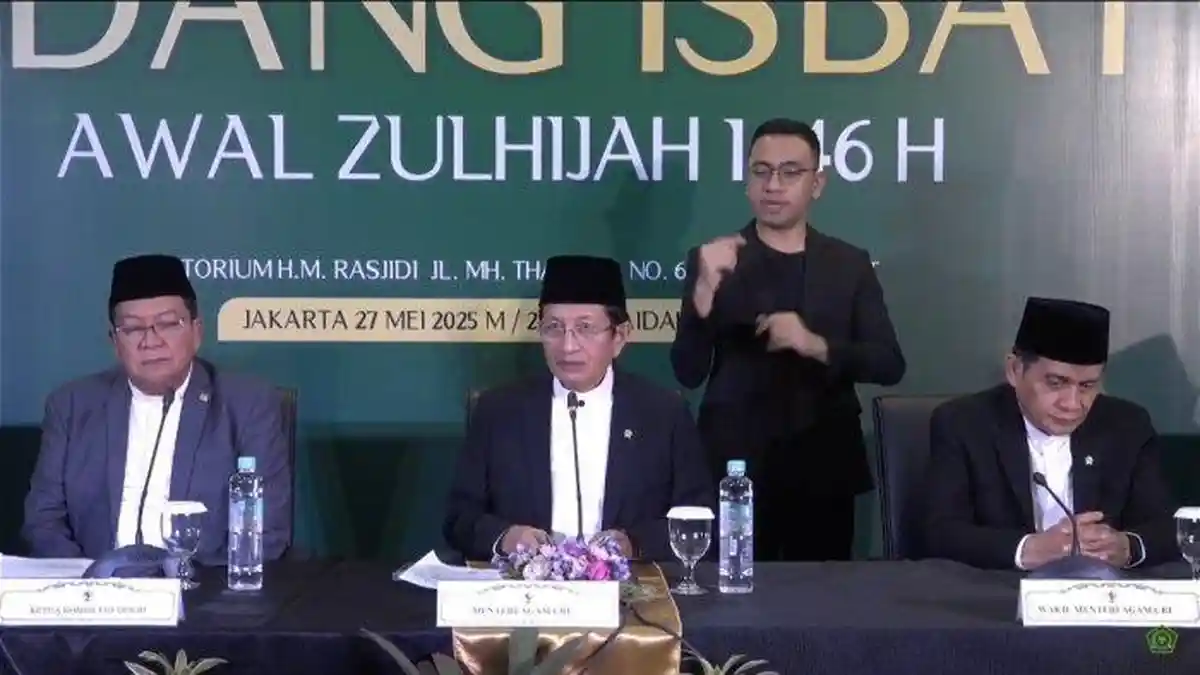 Hasil Sidang Isbat, Pemerintah Tetapkan Idul Adha 1446 H Jatuh pada Jumat 6 Juli 2025
