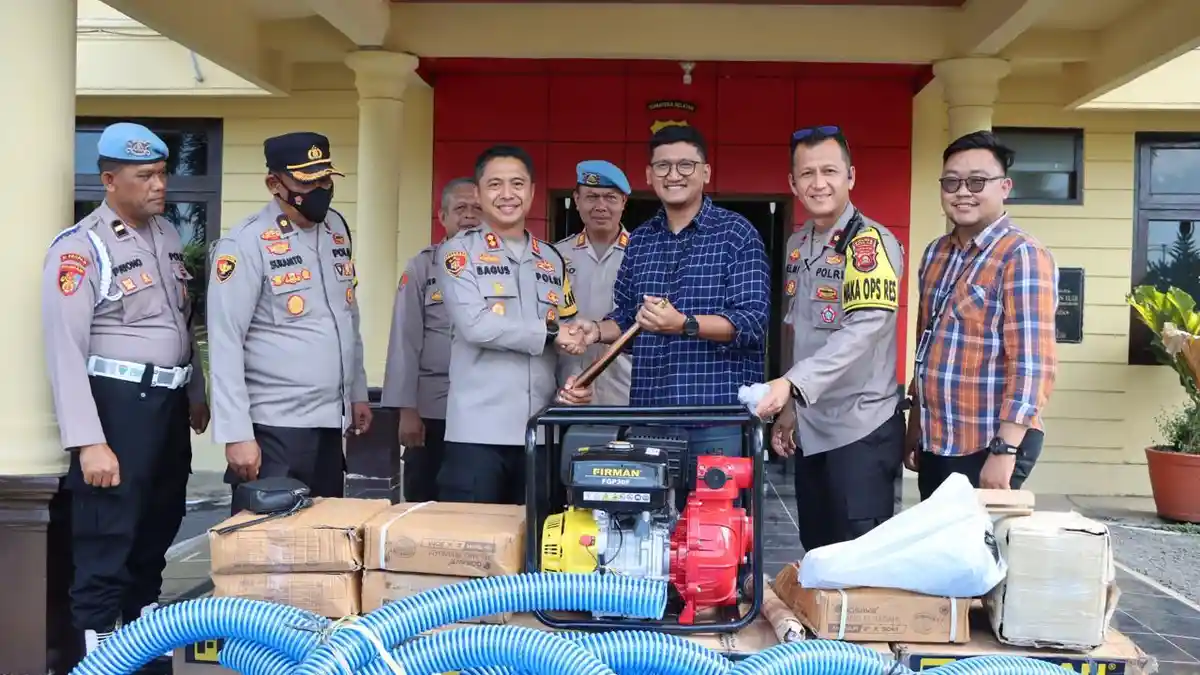 Polres Ogan Ilir Terima Bantuan Peralatan Damkar dari BRI, Dukung Penanggulangan Karhutla