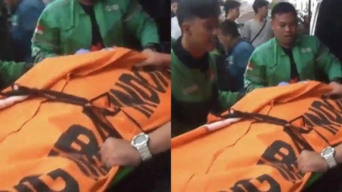 Kecelakaan Maut, Seorang Pemotor Tewas, Motor Tabrak Trotoar