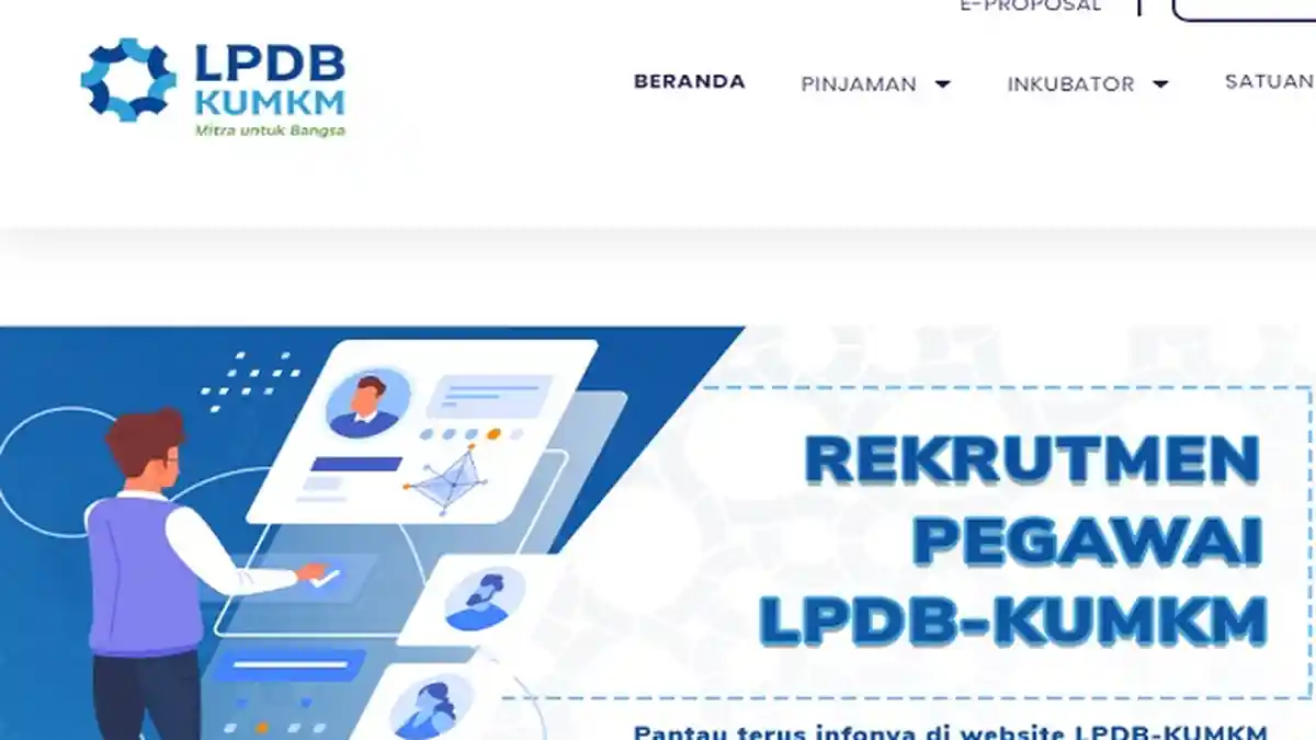Lowongan Kerja Maret 2021 LPDB-KUMKM, Lembaga Pemerintah Ini Buka Loker Bagi S1, Syarat Cara Lamar