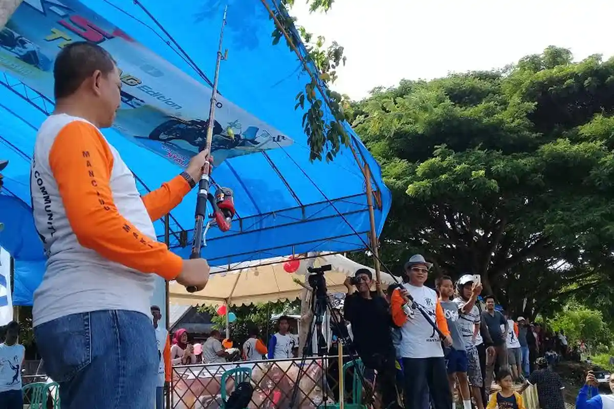 Ada Lomba Mancing di Padduppa Wajo, Hadiahnya Motor