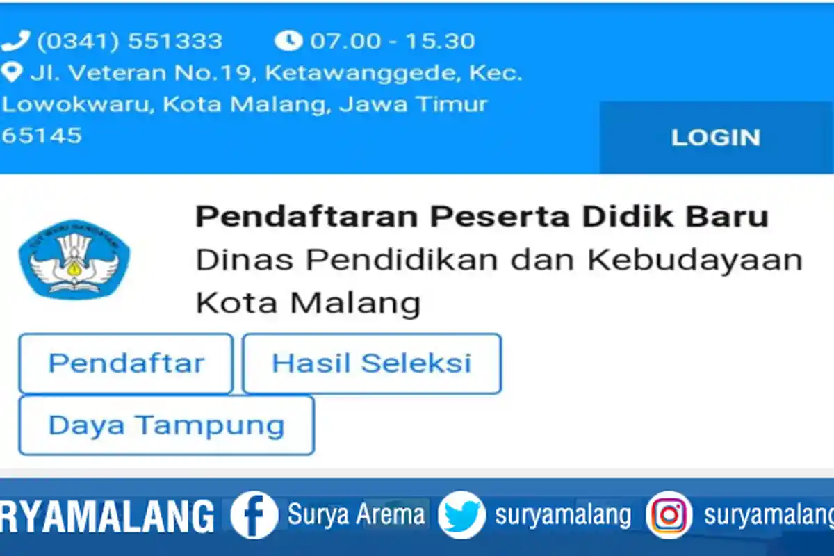 Dikbud Kota Malang Gelar Uji Coba Web PPDB Jalur Zonasi, Masih Ada Kesulitan Pilih Sekolah