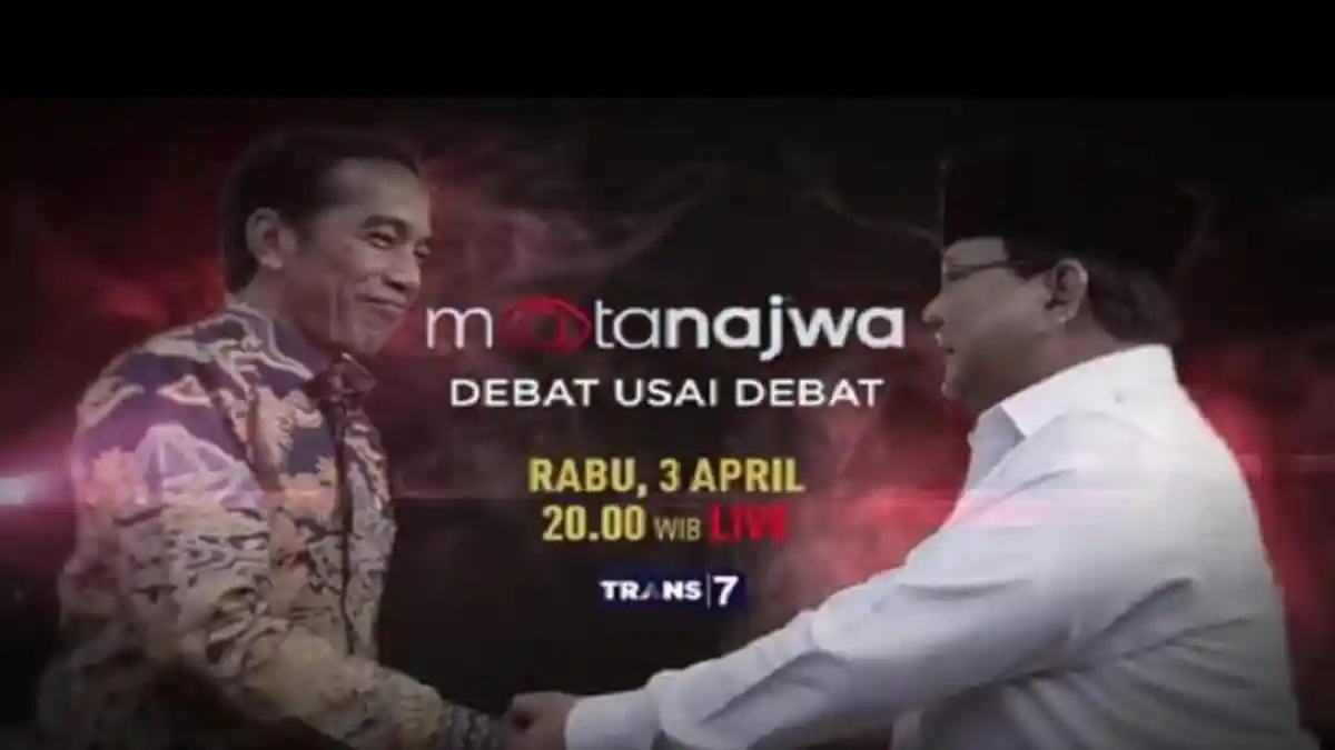 Live Streaming Trans7 Mata Najwa 'Debat Usai Debat', Malam Ini Pukul 20.00 WIB