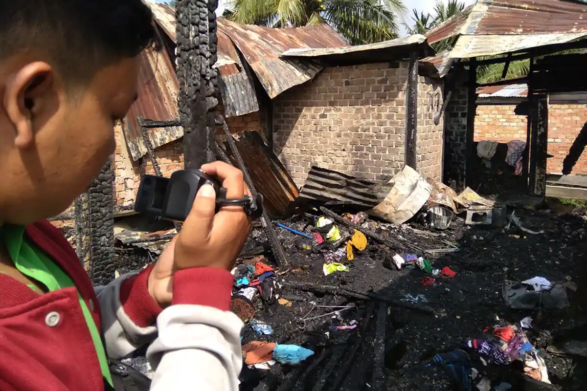 2 Orang Anaknya Tewas, Kesedihan Nurdin Tak Bisa Selamatkan Anaknya Saat Rumah Terbakar