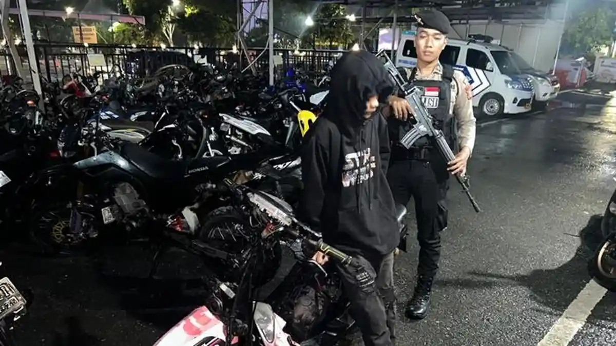 Balap Liar di Balikpapan Baru Dibubarkan Polisi, 1 Motor dan Pengendara Diamankan