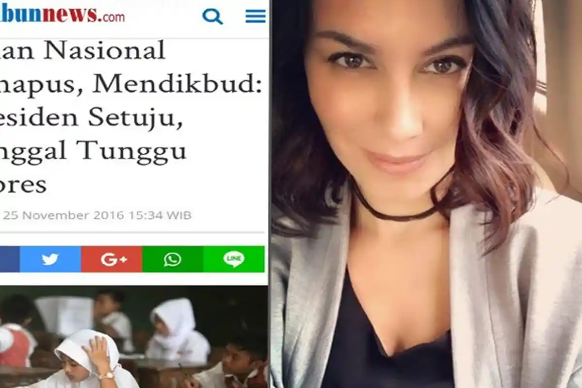 Ujian Nasional Akan Dihapuskan, Ini Komentar Sophia Latjuba, Netizen Minta Skripsi Juga Ditiadakan