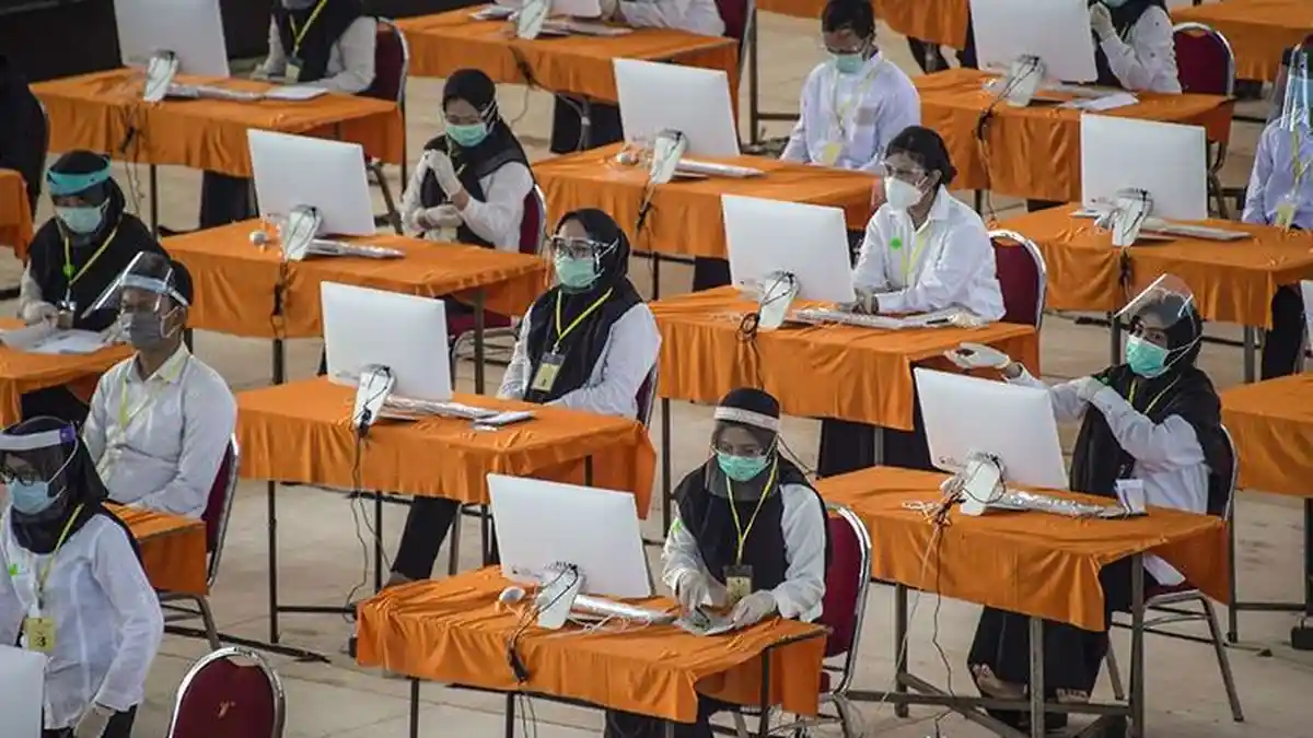 Tes SKD CPNS Wajib PCR atau Rapid Test Antigen ? Tes SKD CPNS Wajib Pakai Masker 3Ply !