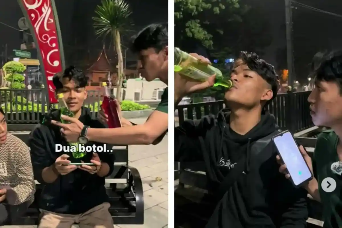 Viral, Pemuda Tenggak 2 Botol Sirup Marjan Demi Dapat Uang Rp 2 Juta, Tantangannya Disorot Warganet