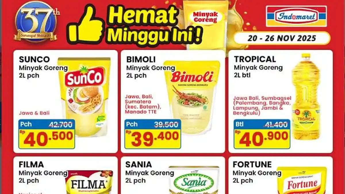 Promo Indomaret Hari Ini 24 November :Senin Ceria Kimbo Beli1 Gratis1, Migor Murah