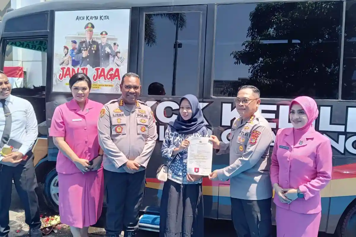 Hanya Lima Menit, Layanan SKCK di Mobile Polresta Bandar Lampung Rampung