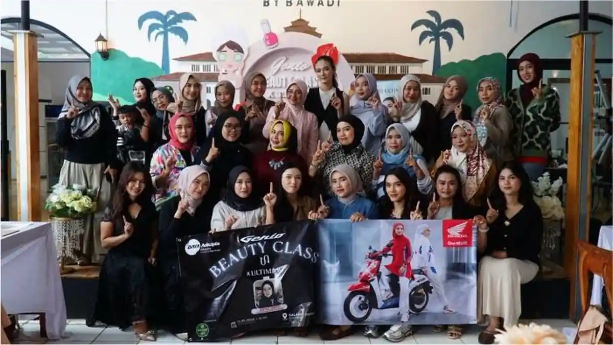 Collab Honda Genio x Beauty Ultima II  Hadirkan Beauty Class dan Stylish Riding di Bandung