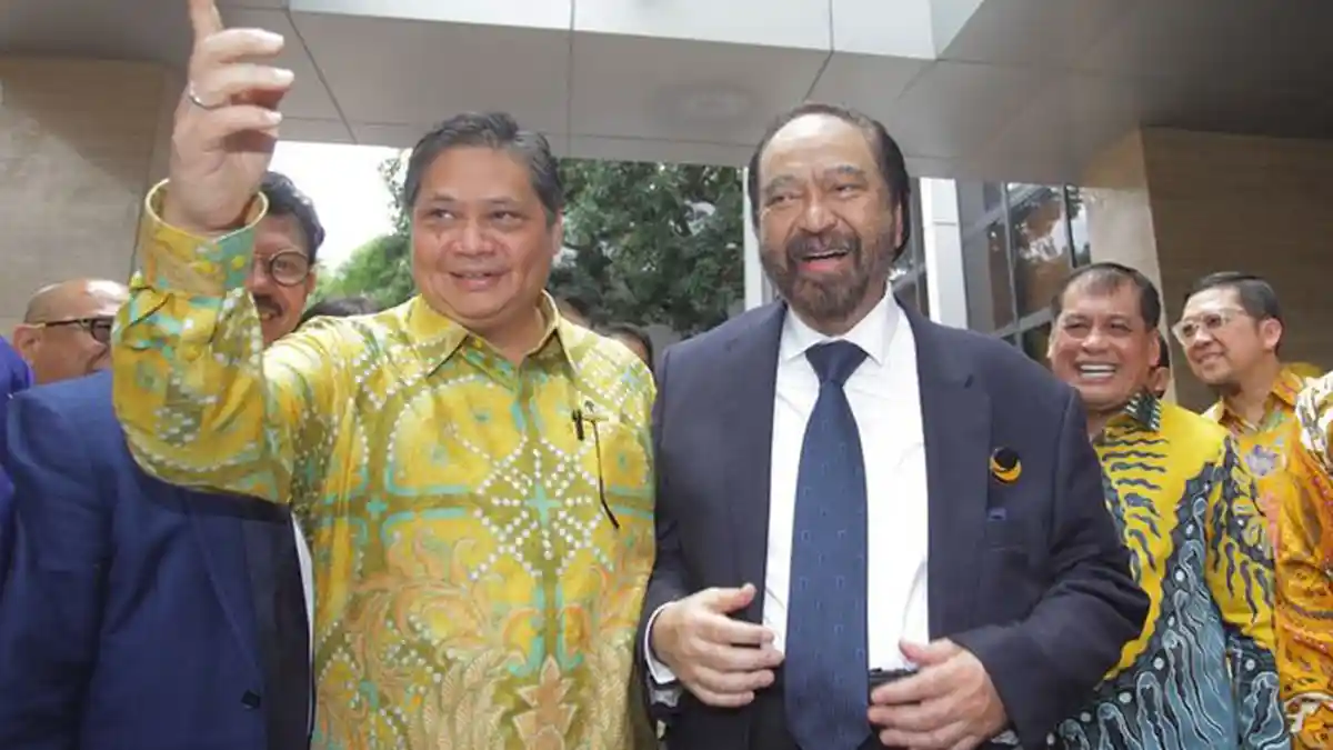Surya Paloh dan Airlangga Bahas Penundaan Pemilu, Begini Hasilnya