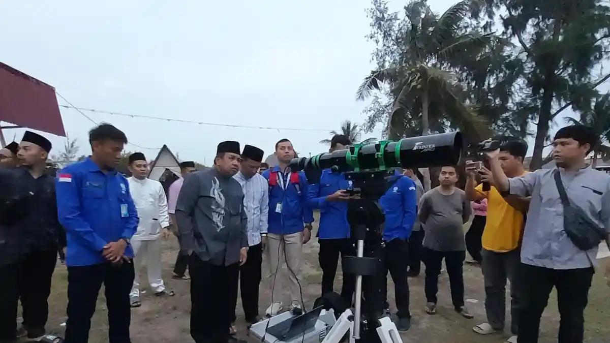 Kondisi Cuaca Tidak Mendukung, Posisi Hilal di Tanjungpinang Tidak Terlihat