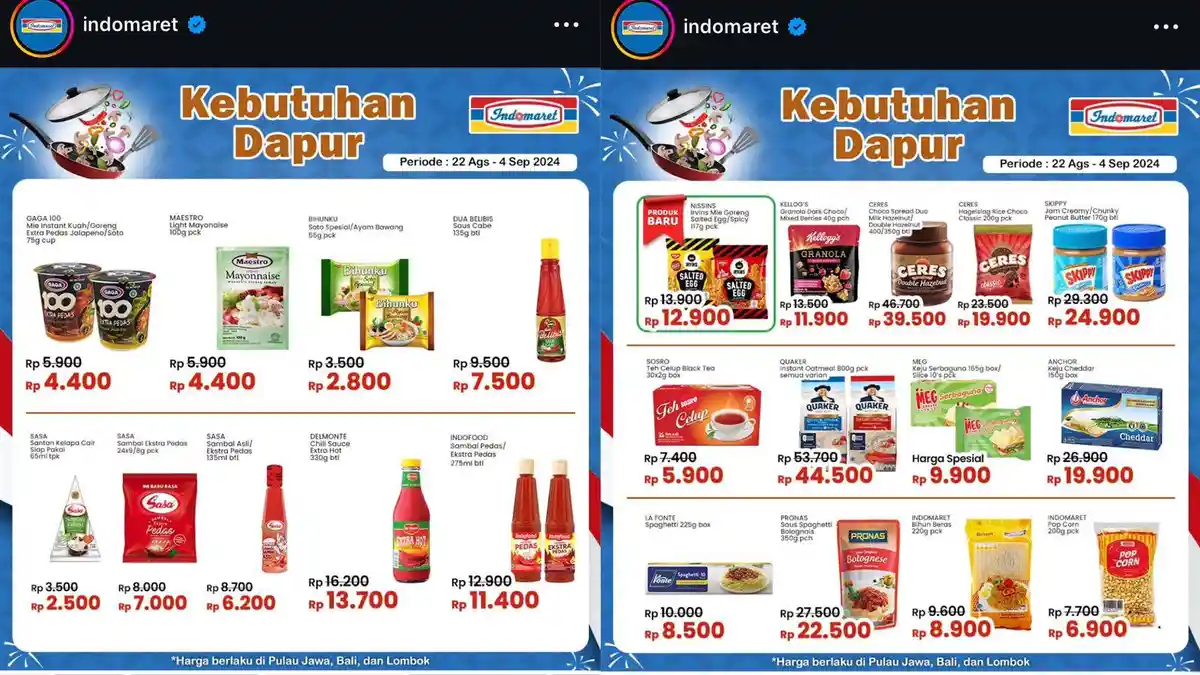 Promo Super Hemat Indomaret Hari Ini: Ada Produk Baru Mie Salted Egg Rp ...