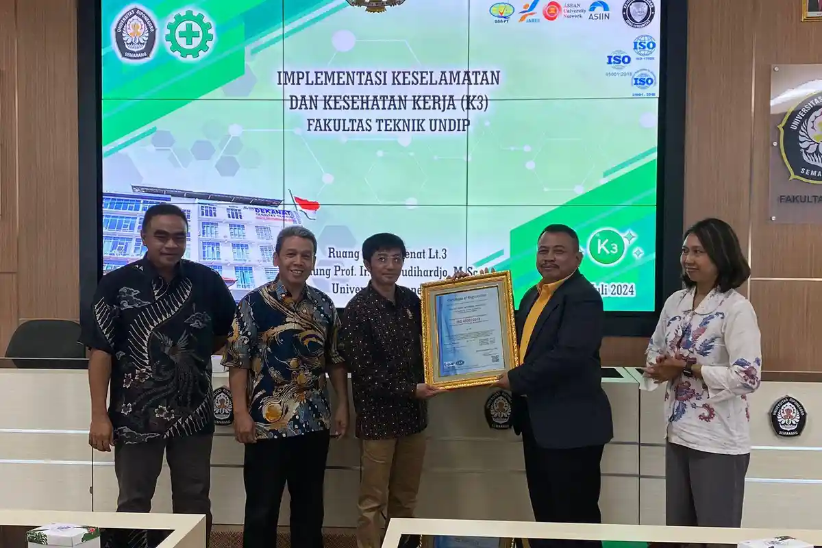 Fakultas Teknik Undip Berhasil Pertahankan Sertifikat ISO 45001:2018