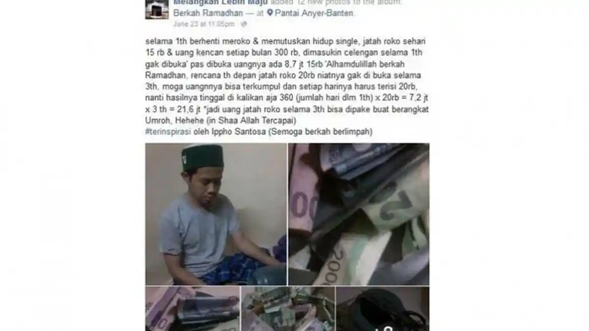 Berhenti Merokok dan Pacaran Demi Bisa Umrah, Ini Jumlah Uang yang Dikumpulkan Dalam Setahun