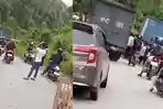 Sempat Lumpuh Total, Tikungan Punggaluku Konawe Selatan Kembali Normal, Truk Berhasil Dievakuasi