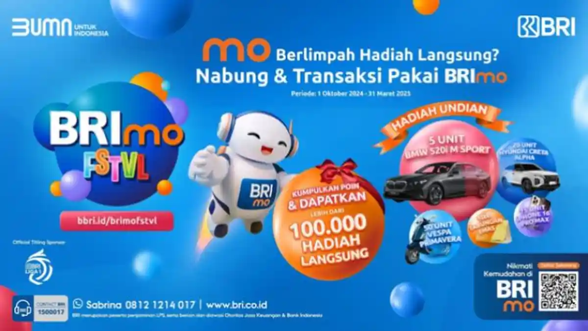 Berlimpah Hadiah, BRImo FSTVL Hadir Kembali Untuk Para Pengguna Setia Super Apps BRImo