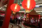 Dekorasi Imlek di Pusat Perbelanjaan