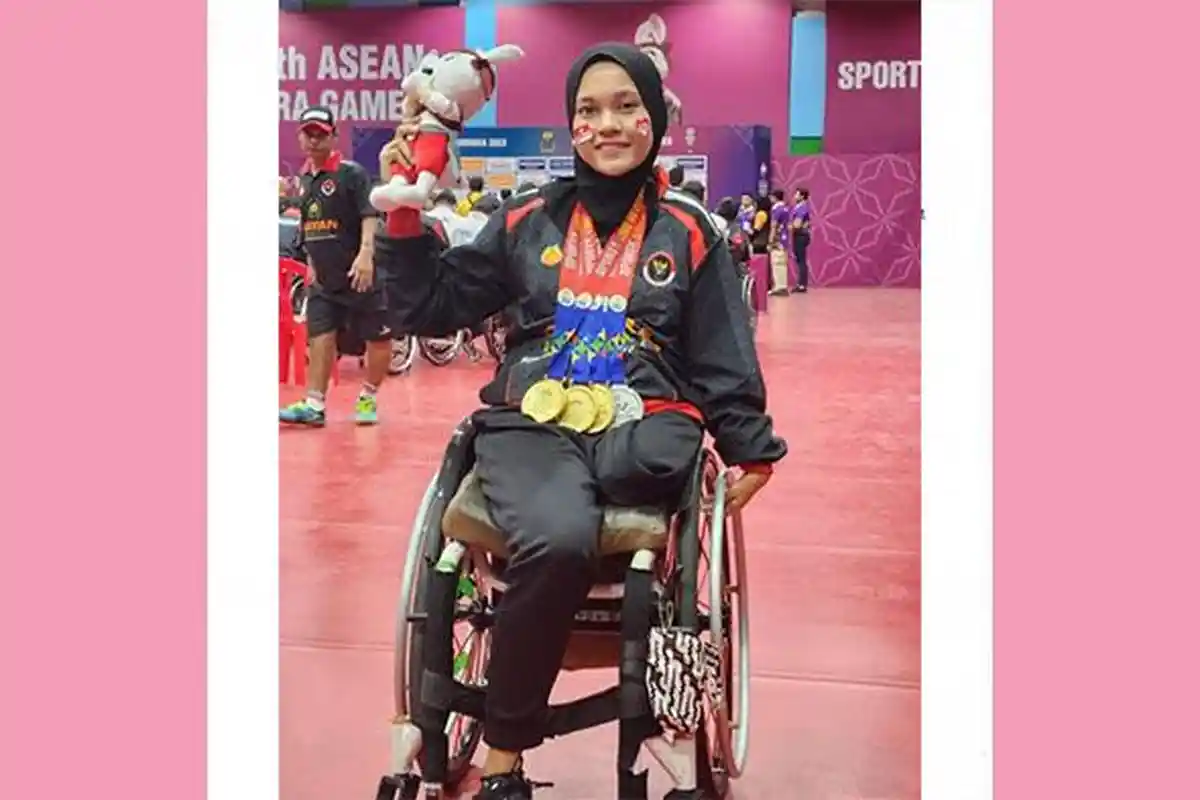 Atlet Difabel Tenis Meja Asal Riau Ini Target Medali di Paralimpiade Paris 2024