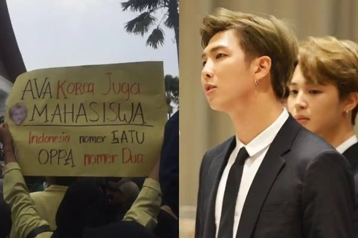 Aksi Demo Mahasiswa 'Diramaikan' Idol K-Pop, DPR LIVE hingga BTS
