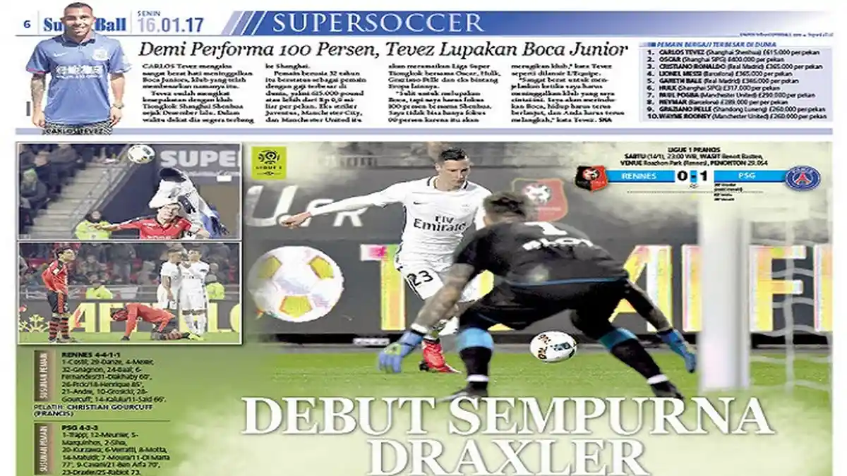 Debut Julian Draxler yang Sempurna