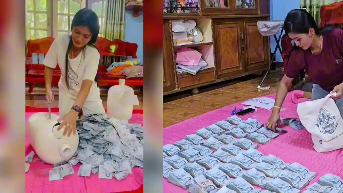 Tahun Baru, Wanita Muda Penjual Ayam Bongkar Tabungan Hasil Setahun Jualan, Syok Sudah Jadi Jutawan